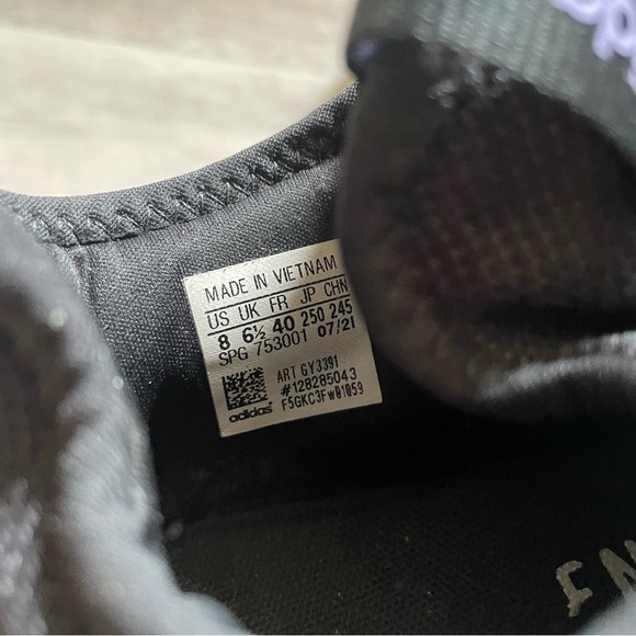 Adidas Cloudfoam Pure Running Shoes Lightweight Ombre Black Pink Size 8 - Picture 7 of 9